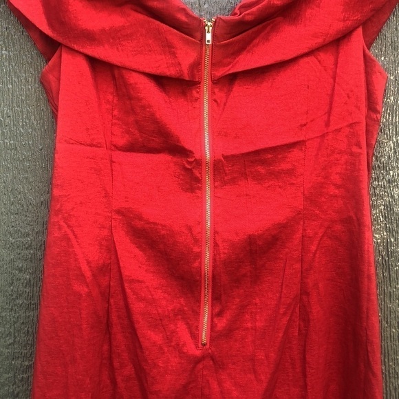 Calvin Klein red formal dress size 16 NWOT - Picture 5 of 10